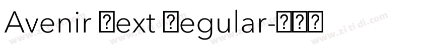Avenir Next Regular字体转换